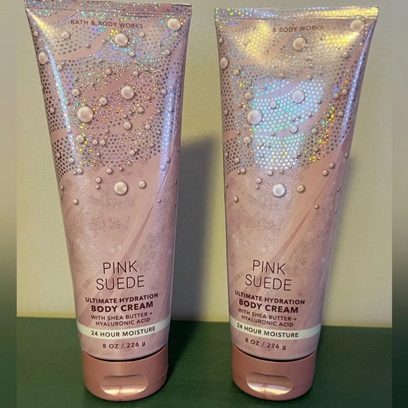 Bath & Body Works Other - Bath & Body Works 2 Unopened Bottles of Pink Suede Body Cream, 8 oz each